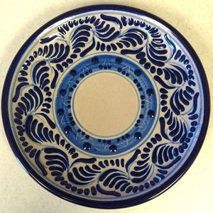 Ornate Pottery Plate from Mexico